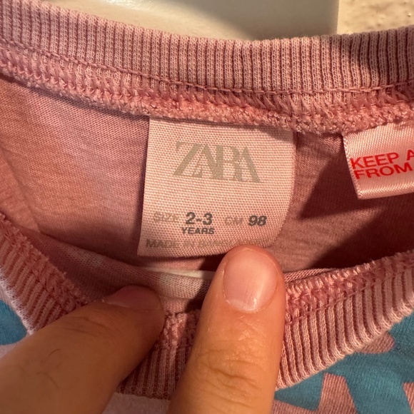 Zara Kids “Surf Calling” Long Sleeve Tee - Size 2-3 Years - Picture 4 of 4